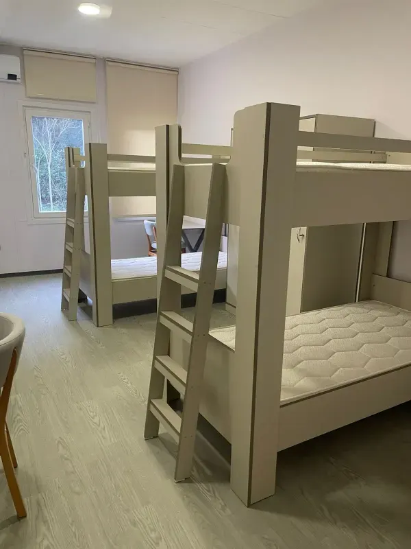 Shared bedroom equipped with comfortable bunk beds