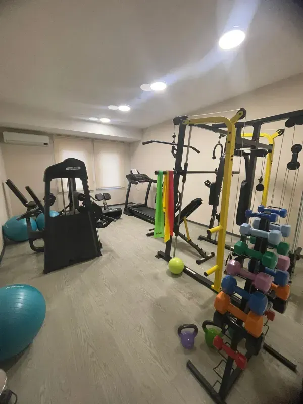 Fitness and sports hall inside the residence