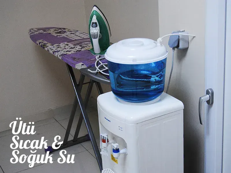 Water dispenser and washing machine in residence