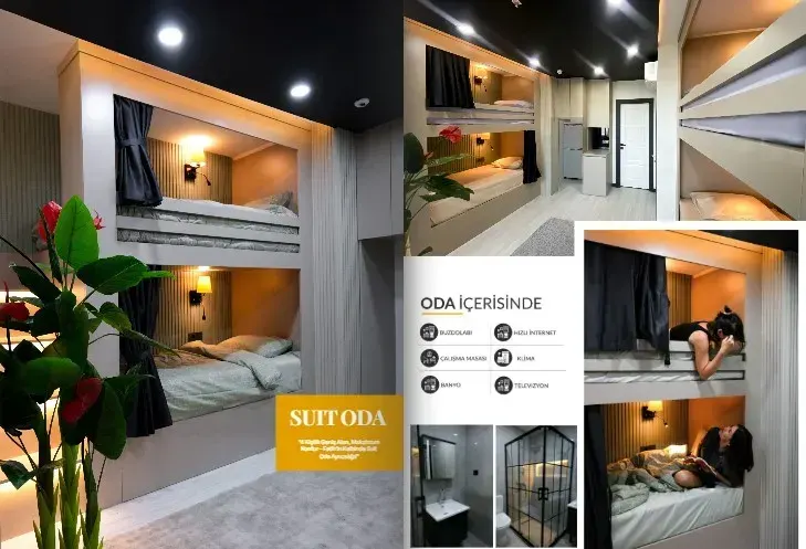 Female student dormitory in Istanbul close to universities – fully furnished and equipped rooms